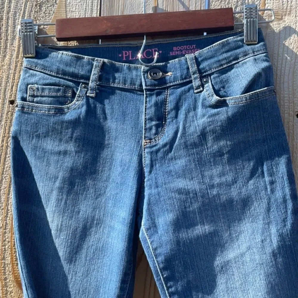 Take 50% OFF- Children’s Place Bootcut Semi-Evasee Girls Jean, Size-8